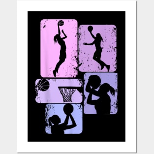 Basketball Girl Women Girls Kids Posters and Art